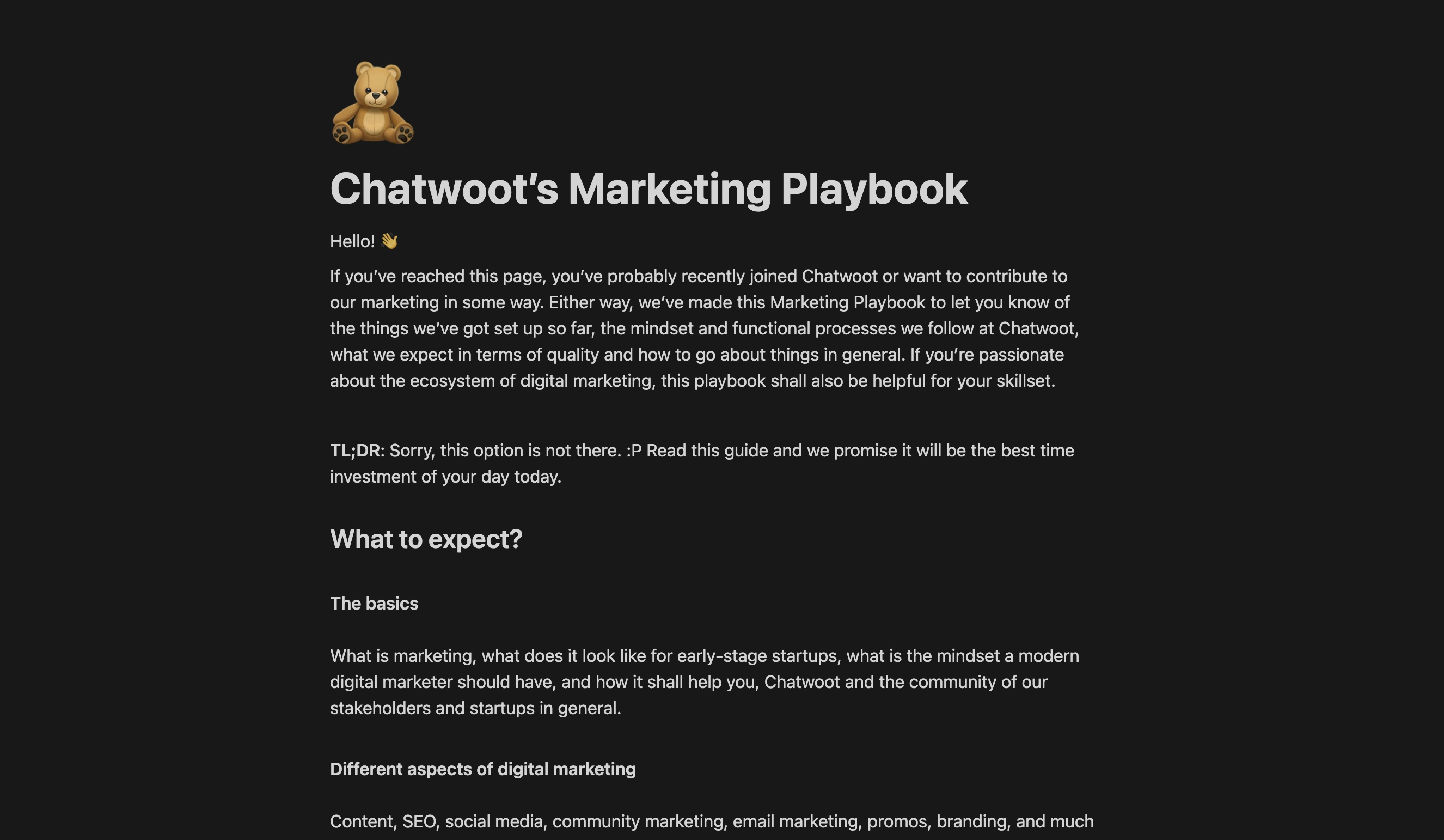 Chatwoot's Marketing Playbook